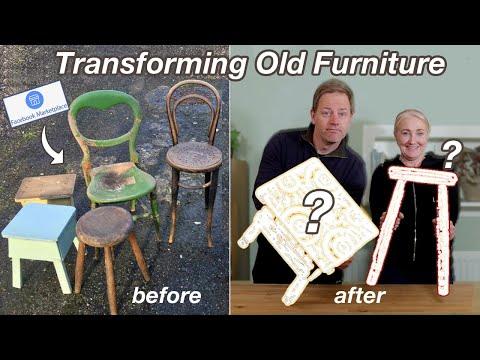 TRANSFORMING OLD FURNITURE from FACEBOOK MARKETPLACE | Furniture Flip #1 | R Studios