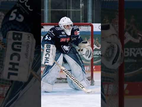 Halte einen Schuss vom Eishockey Profi!