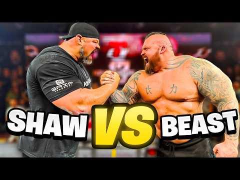 Eddie Hall vs Brian Shaw | FULL Arm Wrestling Match ft. DEVON LARRATT