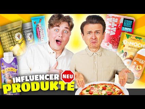 Wir ESSEN neue INFLUENCER Produkte 🍕🍦 mit Smiley