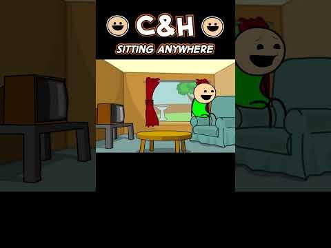 Sitting Anywhere - #shorts #animation