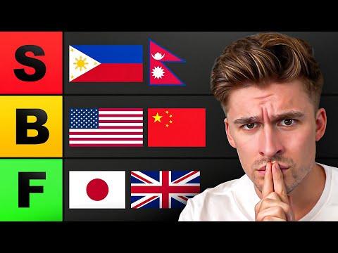 I Tried Ranking Every Country (bad idea)