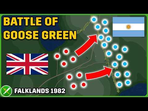 500 Brits vs 1000 Argentines - Battle of Goose Green 1982