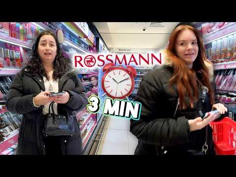 3 MINUTEN Rossmann Shopping Challenge 💸 (wir rennen um unser Leben ☠️)