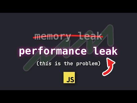 Tracking down a "performance" (not memory) leak in JavaScript