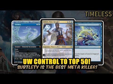 UW Control's Secret Weapon – Subtlety, Push to Top 50! | Timeless BO3 Ranked | MTG Arena