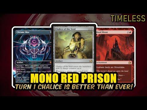 Mono Red Prison Better Than Ever With Turn 1 Chalice! | Timeless BO3 Ranked | MTG Arena