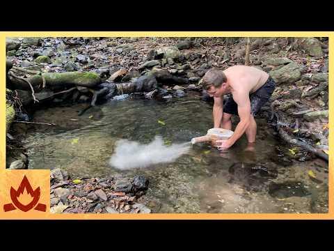 Primitive Technology: Water Bellows (uses water instead of leather)