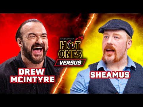 WWE Superstars Drew McIntyre vs. Sheamus | Hot Ones Versus