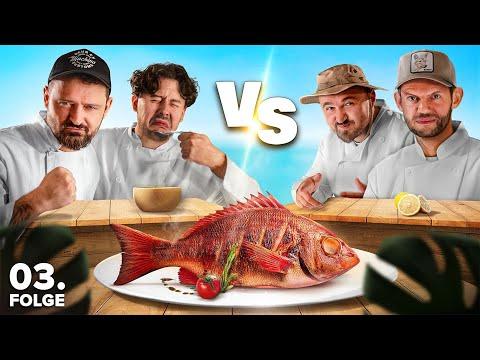 KOCH DUELL im Dschungel! Wer macht das beste Fisch Gericht? - LOST CHEFS - Folge 3