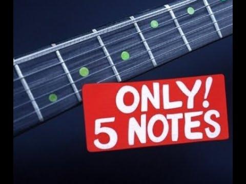 Learn how Eric Clapton's 5 note blues riffs (Broke the RULES)