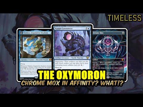 Chrome Mox In Affinity, A Powerful Oxymoron | Timeless BO3 Ranked | MTG Arena