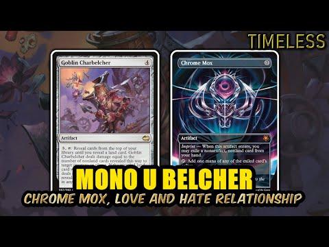 Mono Blue Belcher With Chrome Mox Isn't.... Always Pretty? | Timeless BO3 Ranked | MTG Arena