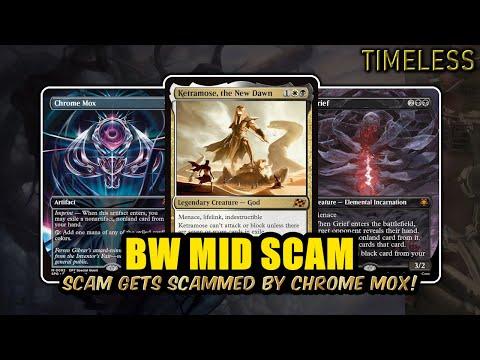 BW Mid Scam Gets Scammed By Own Mox | Timeless BO3 Ranked | MTG Arena