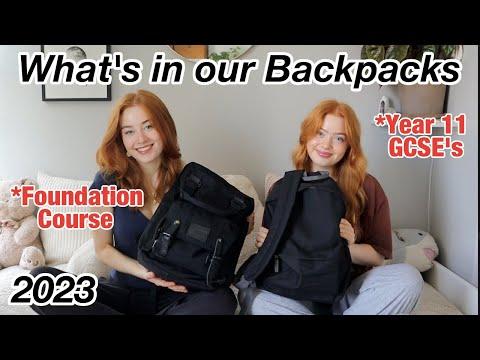 What’s In Our Backpacks 2023 | Back To School + Course Stationary and Supplies | Ruby and Raylee