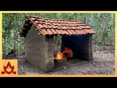 Primitive Technology: Two Walled Tiled Hut