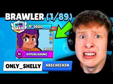 ICH starte NEUEN ACCOUNT in Brawl Stars! Only Shelly😂😭... (1000🏆)