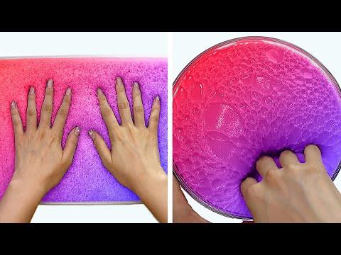 12 Hours of Colorful Slime Smashing ASMR – Stress Relieving & Fun