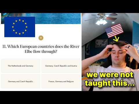 American takes a European General Knowledge Quiz