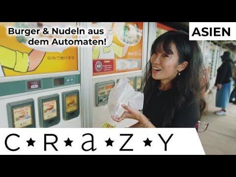 Nudeln direkt auf der Straße? In Japan gibt es fast alles aus Automaten! | CRAZY...Asien |Kabel Eins