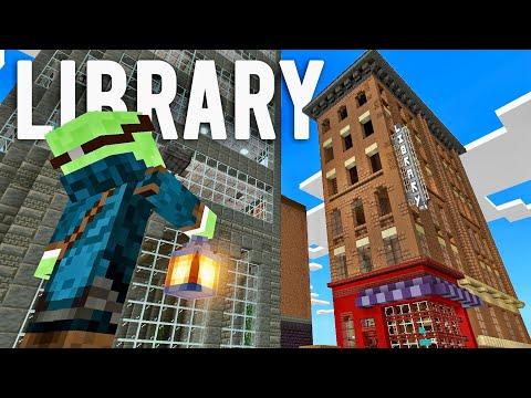 Building a Downtown Library! - Let's Play Minecraft 659