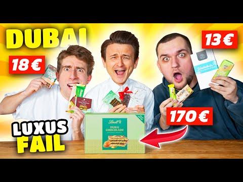 Wir ESSEN alle DUBAI Schokoladen 🍫💰 (Abzocke!) mit Falco & Nico