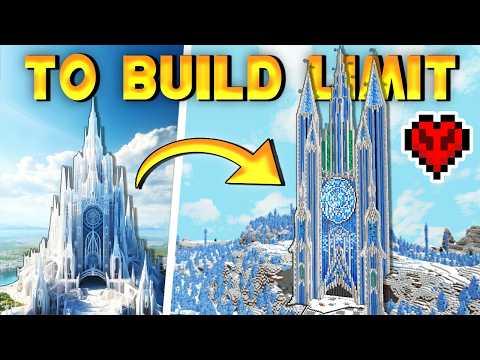 The BIGGEST Minecraft Ice Cathedral EVER Built in Hardcore Minecraft