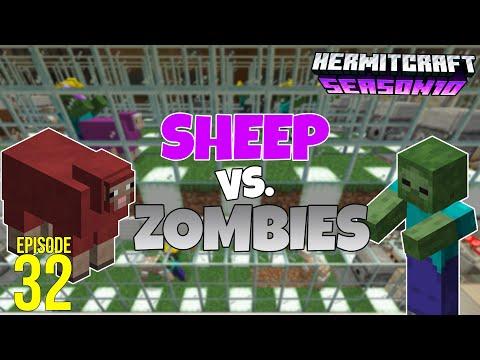 Sheep Vs. Zombies! - Hermitcraft 10 | Ep 32