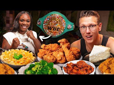 14,000 Calorie Cheat Meal With World's #1 Boxer Claressa Shields