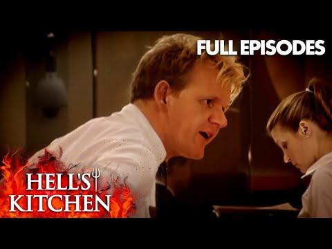 Hell's Kitchen Season 1 - Ep. 3, 4 | Gordon's HOT TEMPER Makes Them CRACK | Gordon Ramsay