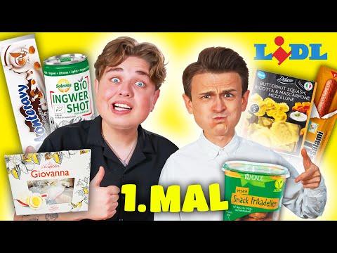 Wir ESSEN diese LIDL Produkte zum 1. MAL 🍗🔥 mit Smiley