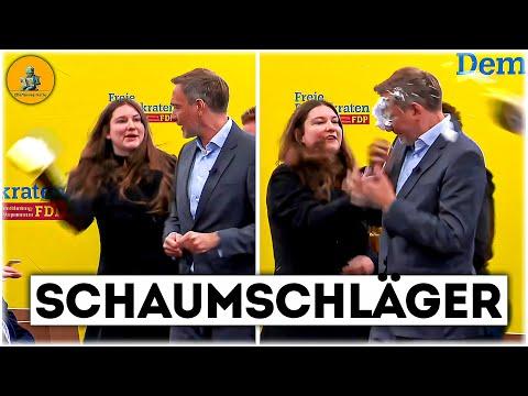 Linken-Politikerin greift Christian Linder mit Torte an! 🧁 Alle News vom 09.01.2025