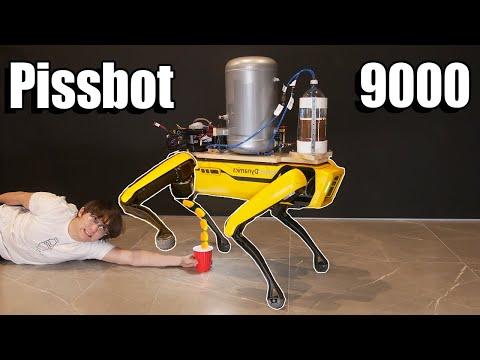 Teaching a Robot Dog to Pee Beer