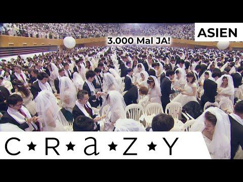 3.000 Ehen auf einen Streich 💒 Die Mun-Sekte feiert Massenhochzeit | CRAZY...Asien | Kabel Eins