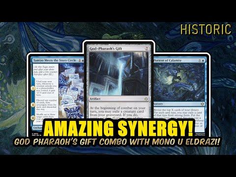 God Pharaoh's Gift, Too Synergistic in Mono Blue Eldrazi! | Historic BO3 Ranked | MTG Arena