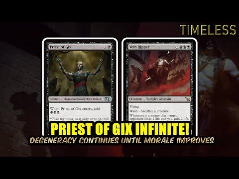 Priest of Gix Infinite! Nightmare Tech Pushes This Deck to #4 Mythic! | Timeless BO3 | MTG Arena