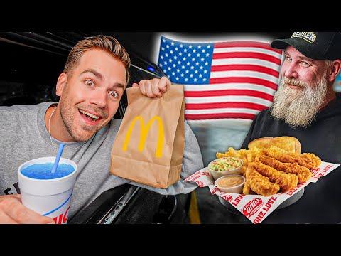 Ich teste FASTFOOD das es in Deutschland NICHT GIBT 🇺🇸 (mit @GullerBBQ)