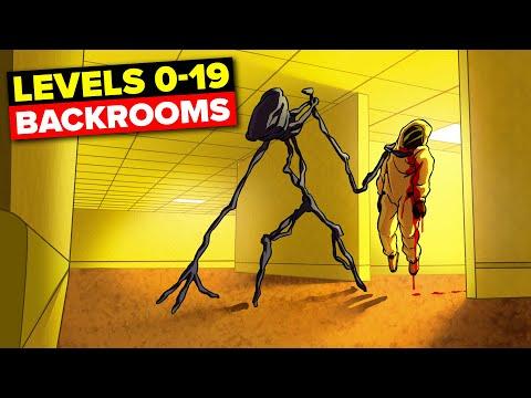 Backrooms Levels 0-19 (Compilation)